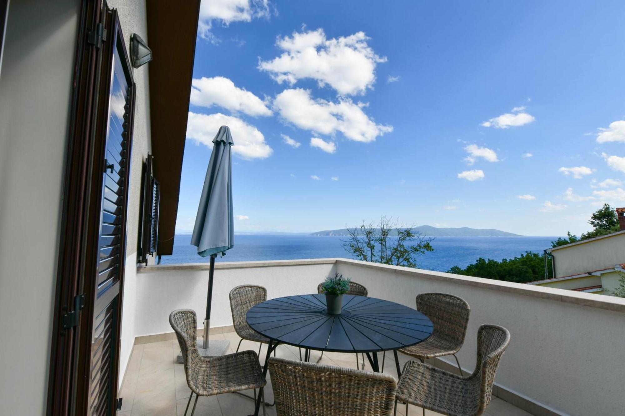 Apartments Near The Beach, With Terraces And Seaview At House B. Mošćenička Draga Exteriör bild