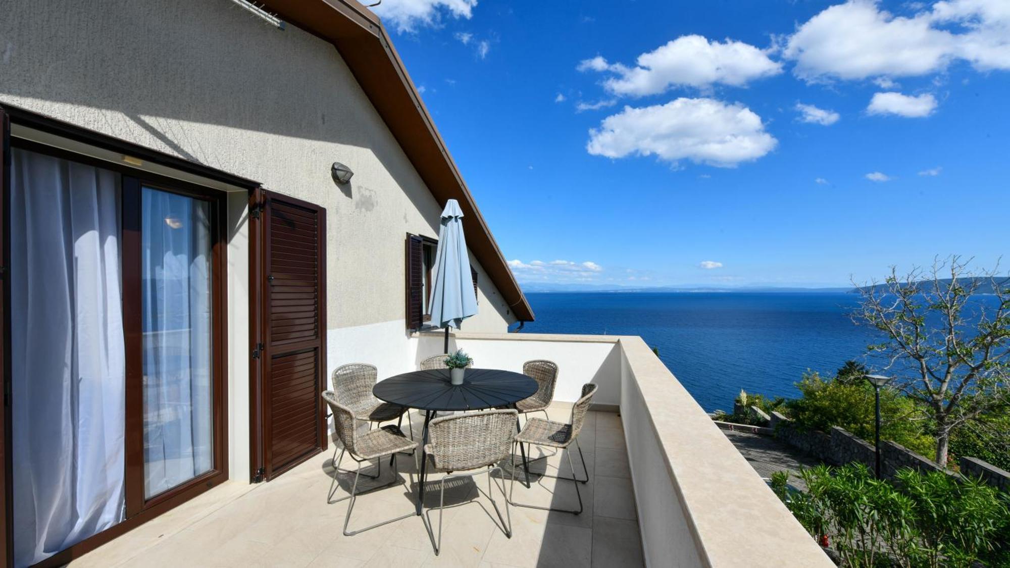 Apartments Near The Beach, With Terraces And Seaview At House B. Mošćenička Draga Exteriör bild